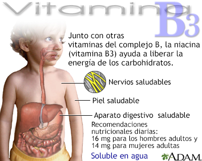 Beneficios de la vitamina B3